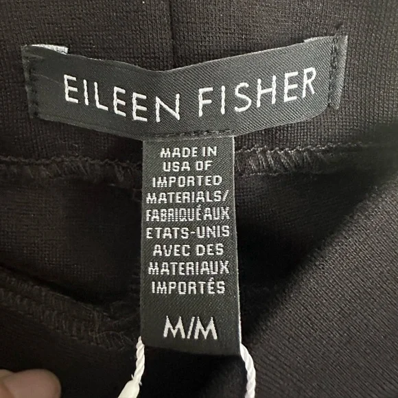 Eileen Fisher Black Wide Leg Pants, size medium - Picture 4 of 12